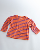 Stripe shirt, ORANGE